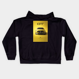 Ford Mustang GT Triple Yellow Kids Hoodie